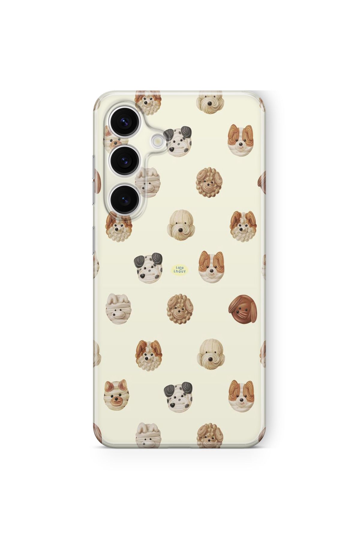 Space Star Samsung Galaxy A24 Uyumlu Köpek Kolaj Tasarım Baskılı Şeffaf Kılıf