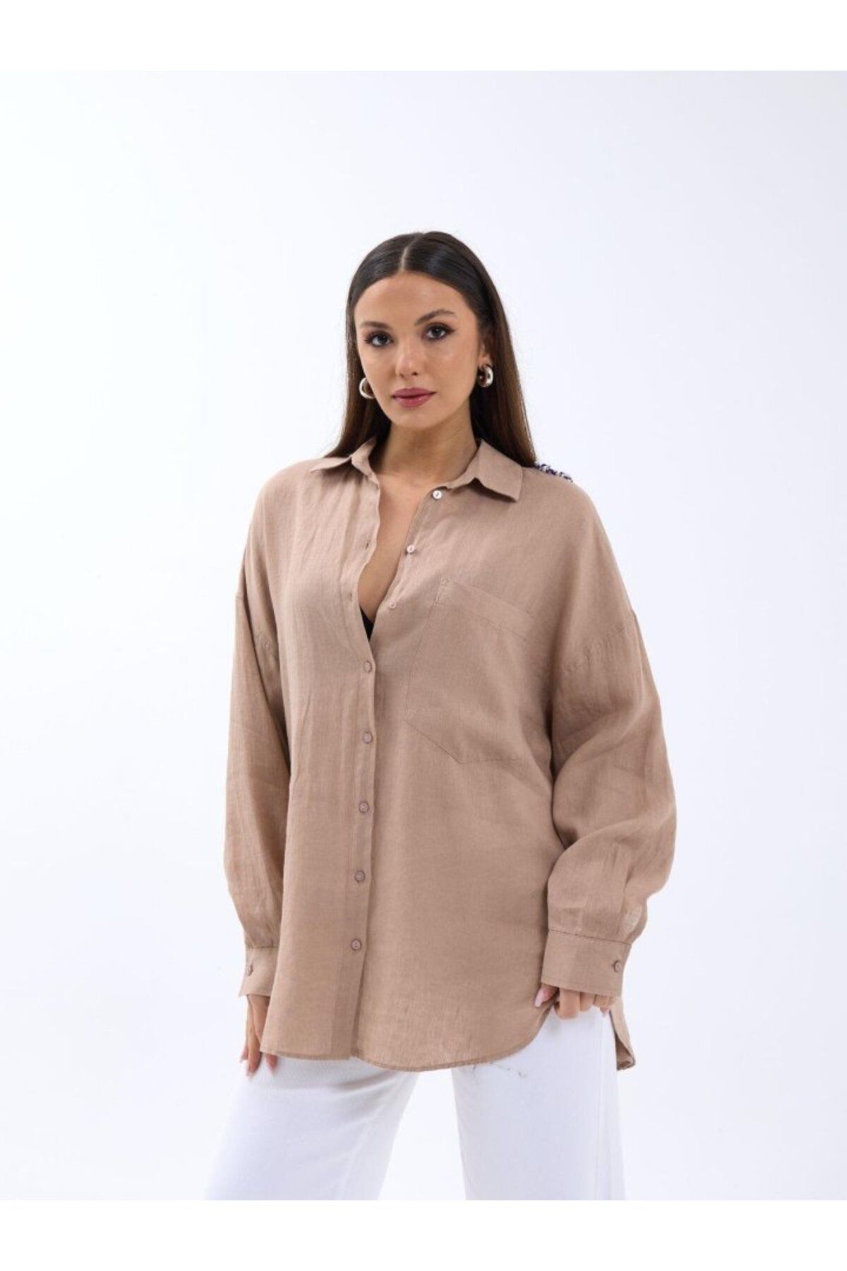 ARUZ MODA 7399 GÖMLEK-VİZON