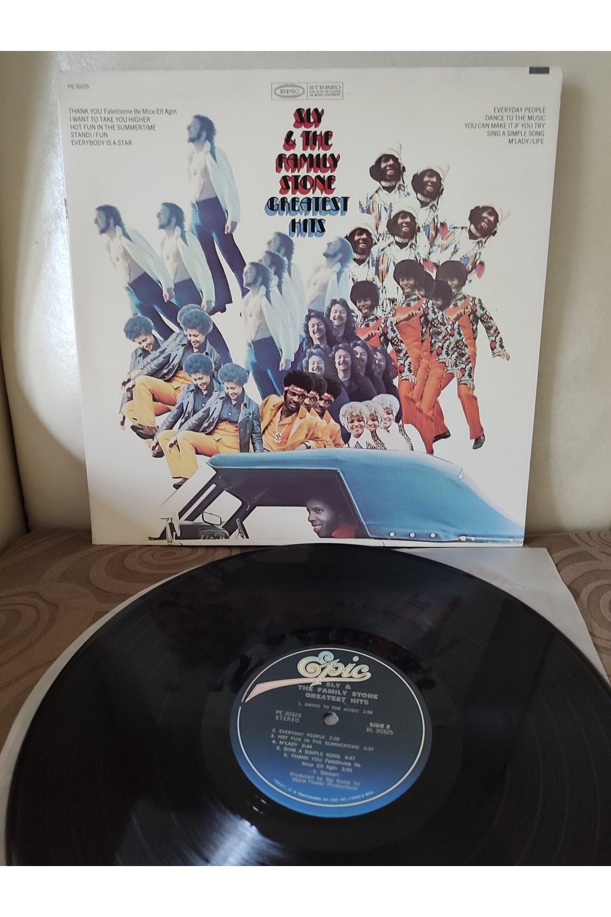 Plakperest Sly & The Family Stone - Greatest Hits - 1970 USA Basım LP Plak 2.EL