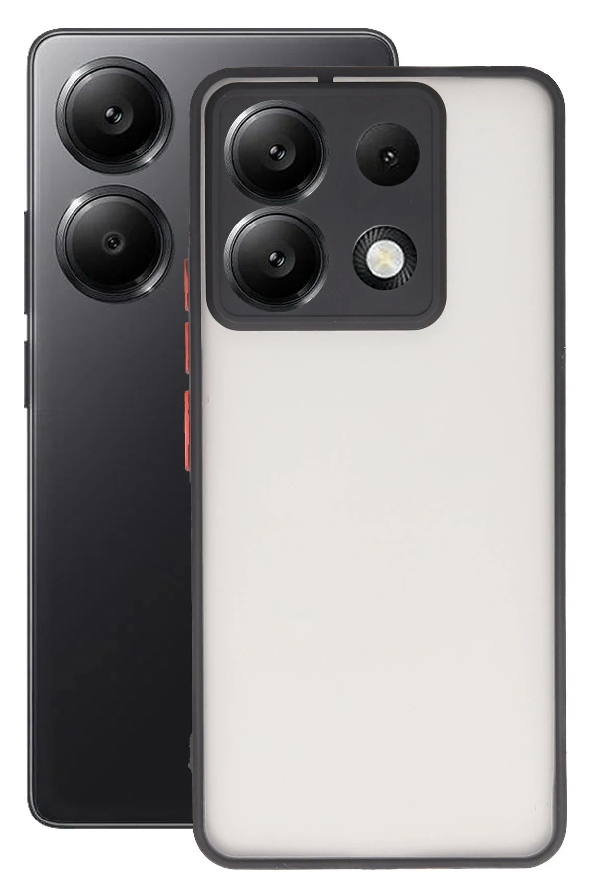 NewFace Xiaomi Redmi Note 13 Pro 5G Kılıf Montreal Silikon Kapak - Siyah DPMAH