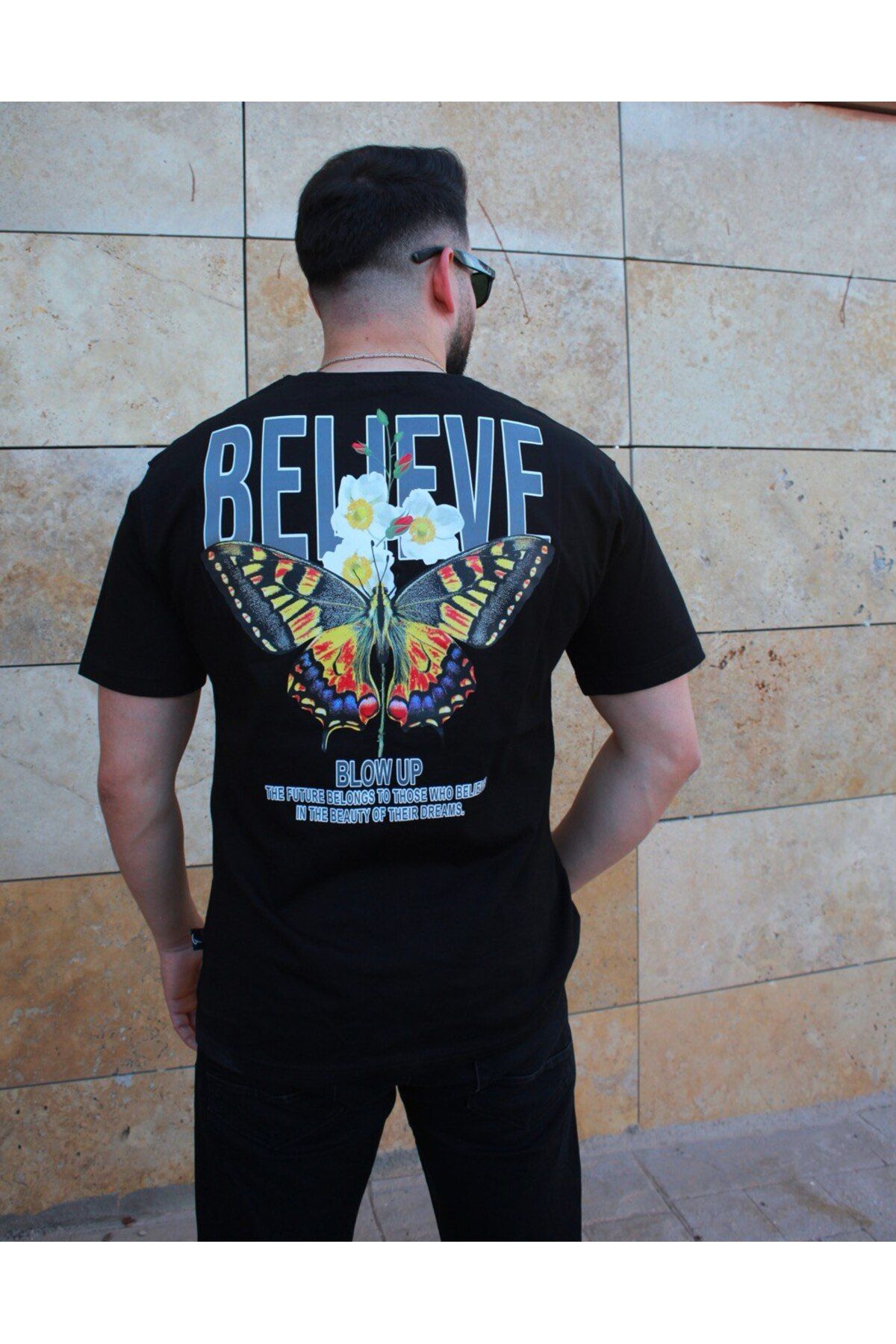 Butik %100 Pamuk Ön ve Arka Baskılı Oversize Tshirt - Rahat ve Tarz Tasarım