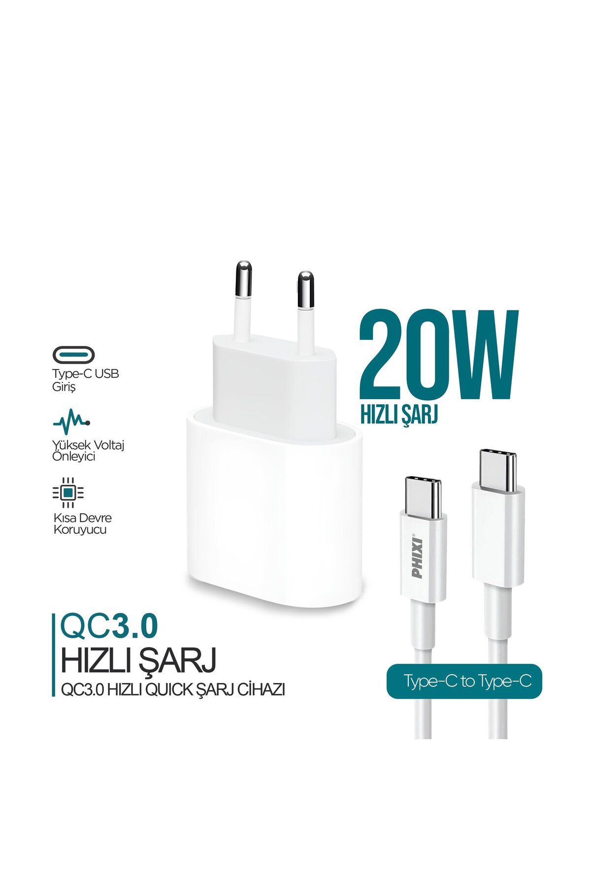 Remiuse PHİXİ UPD4118T ULTİMATE 20W TYPE-C HIZLI ŞARJ CİHAZI