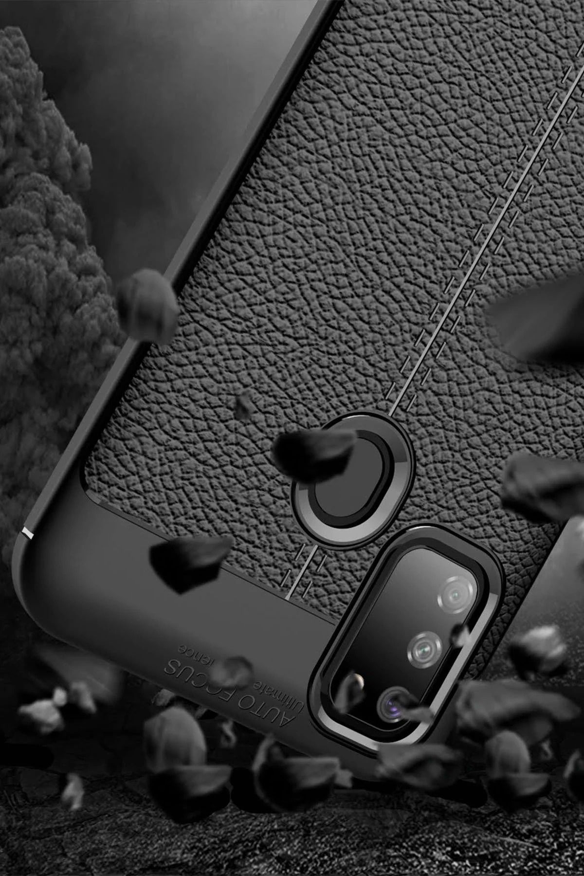 NewFace Samsung Galaxy M30S Kılıf Auto Focus Kapak - Kırmızı BSTMY
