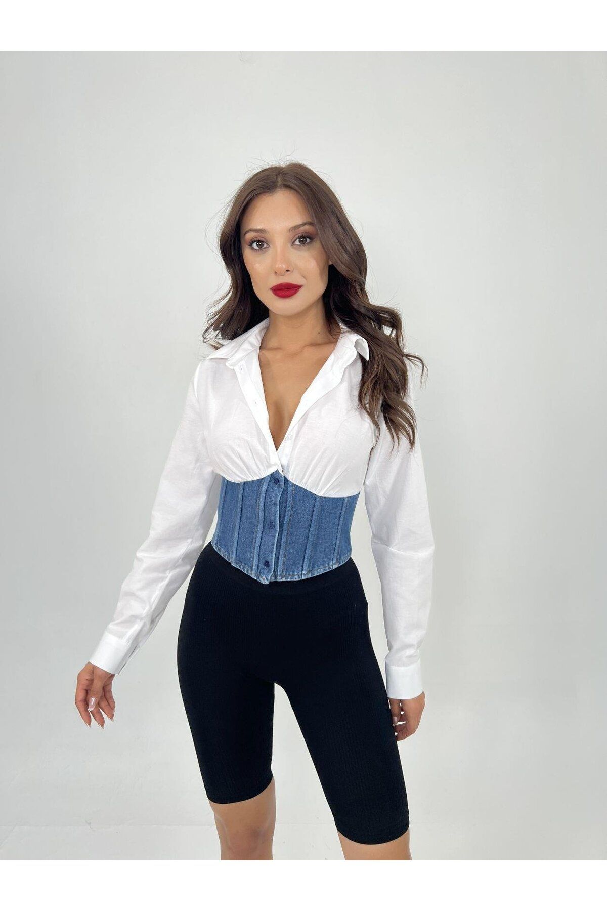 ARUZ MODA 6963 GÖMLEK-BEYAZ