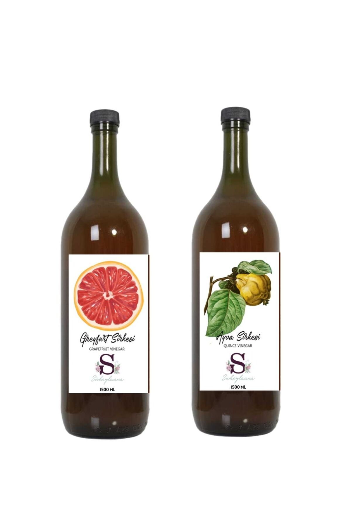 Süheylaana Doğal Greyfurt Sirkesi 1500 Ml - Doğal Ayva Sirkesi 1500 Ml