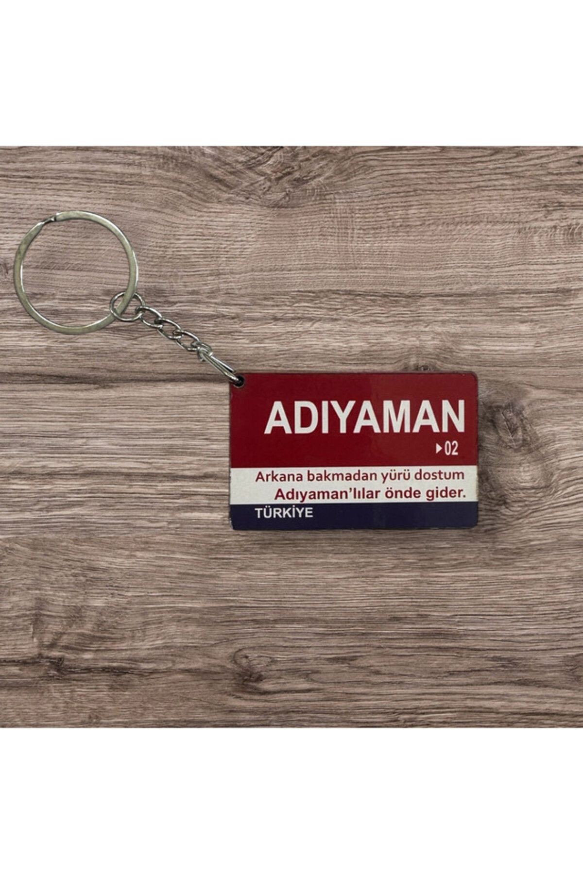 RoyalVance Adıyaman Ahşap Anahtarlık – İl ve Şehir Temalı Hediyelik