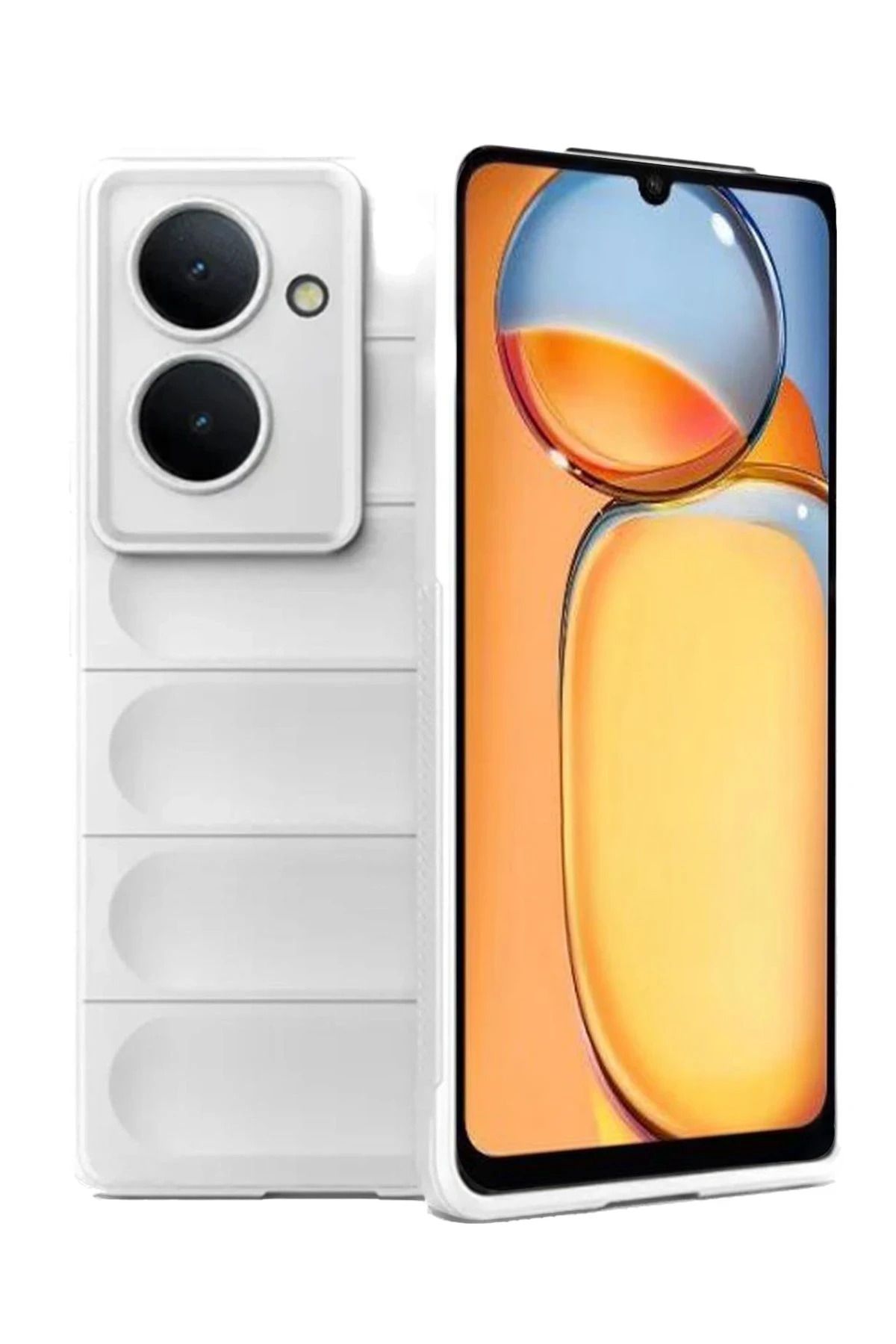 NewFace Xiaomi Redmi 13C Kılıf Optimum Silikon - Krem BSTMY
