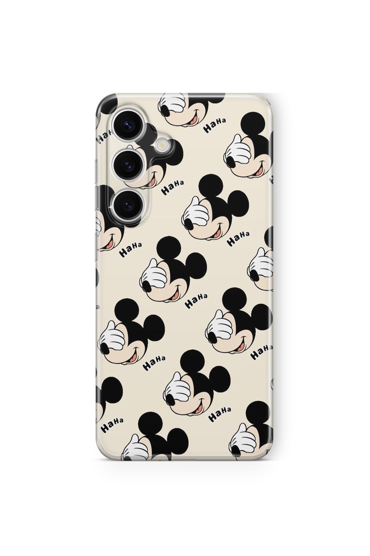 Space Star Samsung Galaxy A35 Uyumlu Mickey Mouse Tasarım Baskılı Şeffaf Kılıf