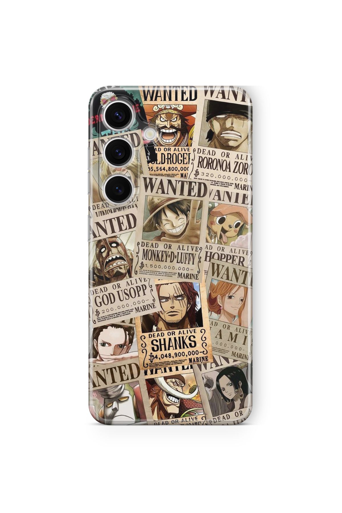 Space Star Samsung Galaxy A24 Uyumlu Wanted One Piece Tasarım Baskılı Şeffaf Kılıf