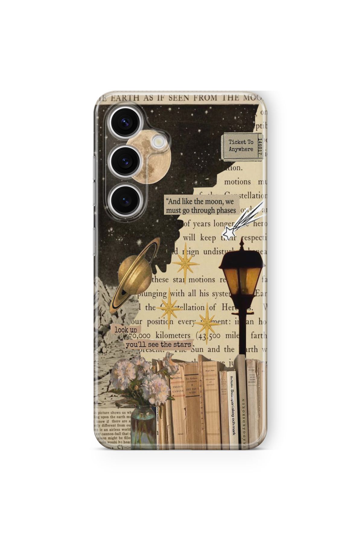 Space Star Samsung Galaxy A04s Uyumlu See The Stars Tasarım Baskılı Şeffaf Kılıf