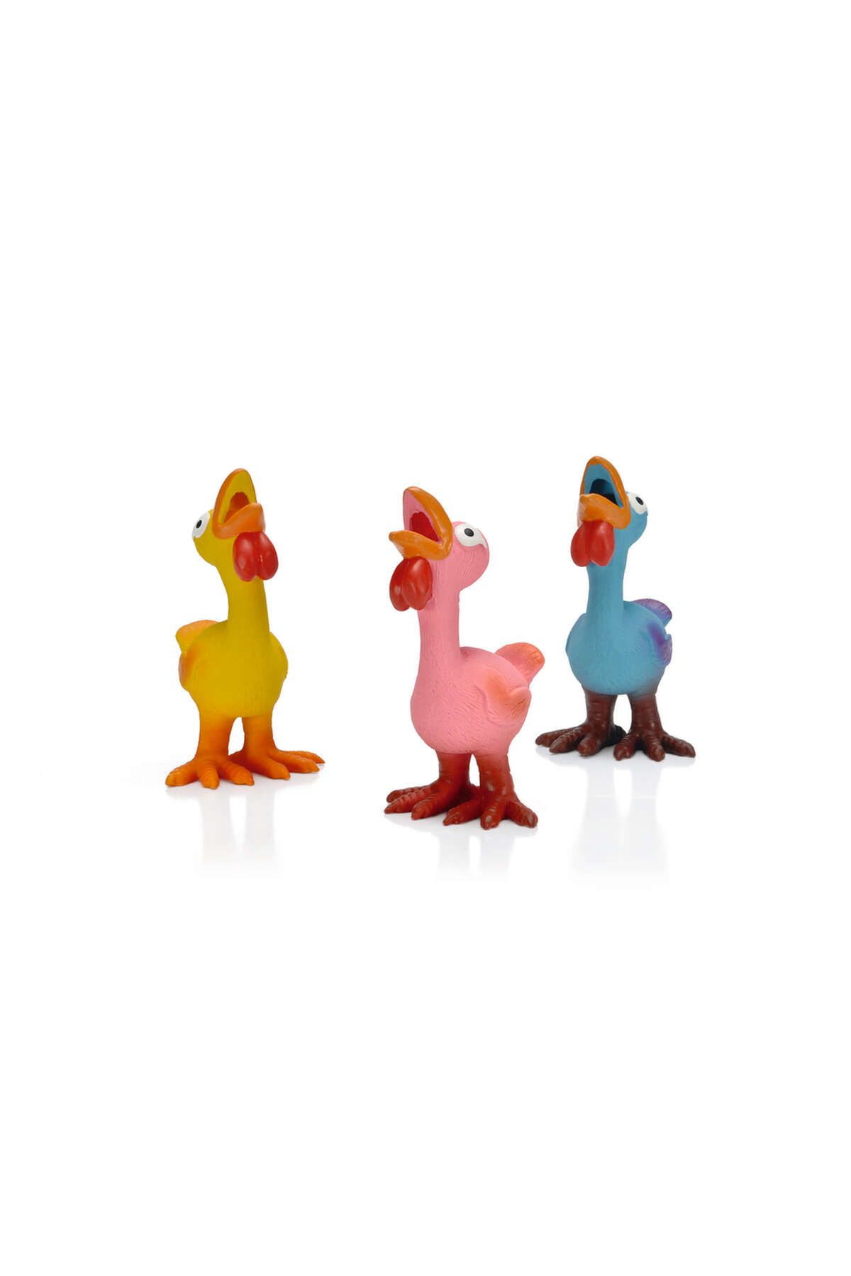 Beeztees Köpek Oyuncağı, Sesli, Horozlar, Lateks, Çeşitli Renklerde, 17x9,5x9cm GLSTD