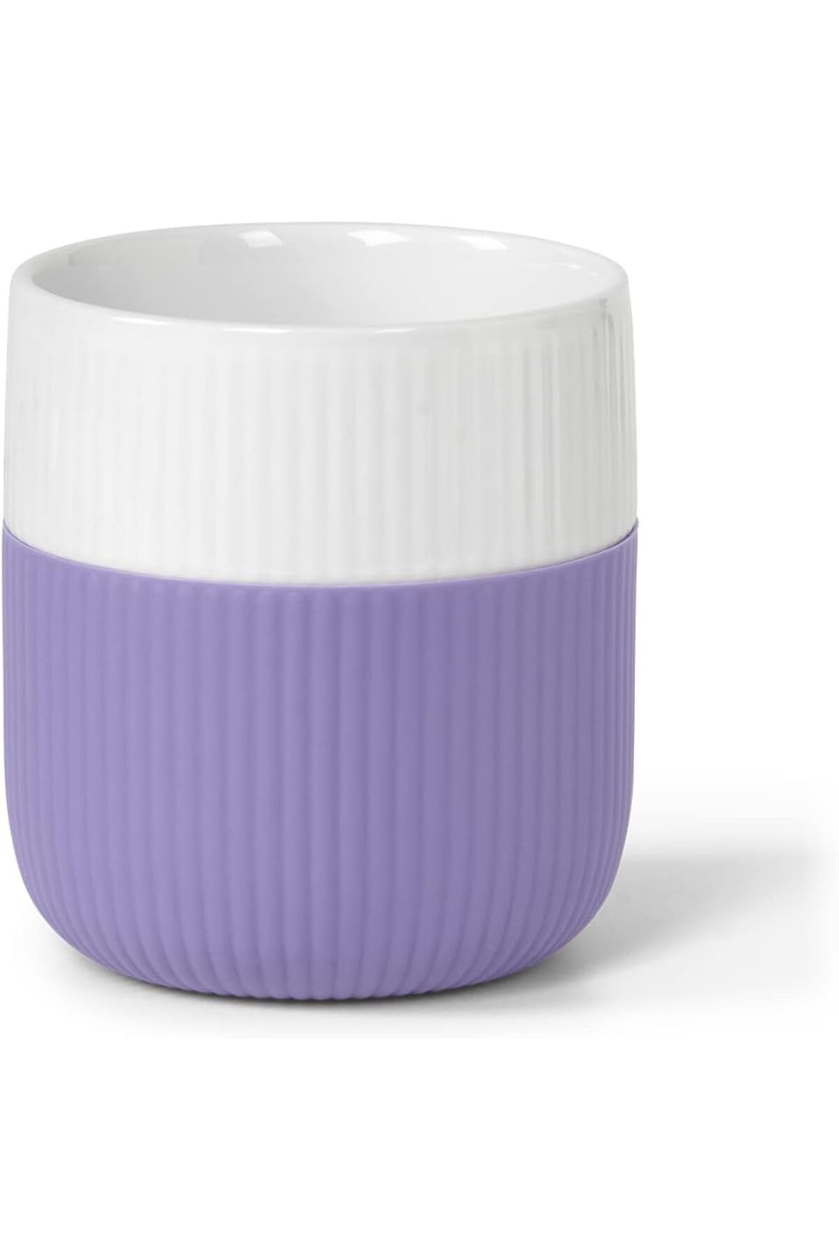 Royal Copenhagen Kontrast Becher 0,33 L, Opal Renkli Modern Porselen Kupa, Silikon Kaplamalı