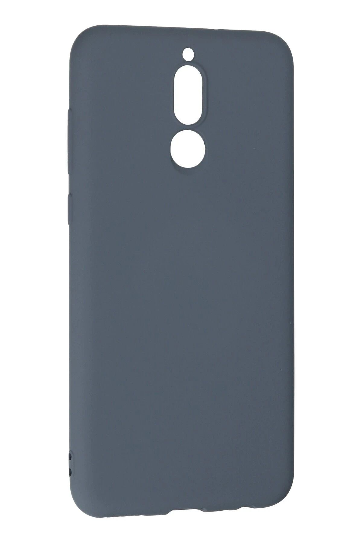 NewFace Huawei Mate 10 Lite Uyumlu  Kılıf Nano içi Kadife Silikon - Gri SVLRS