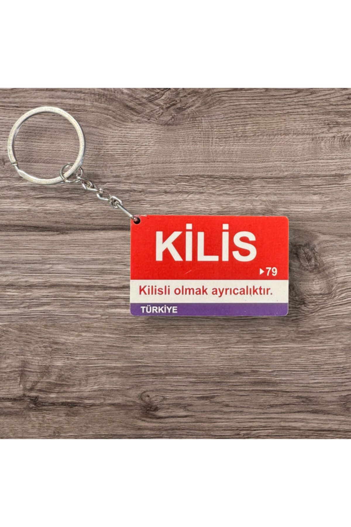 RoyalVance Kilis Ahşap Anahtarlık – İl ve Şehir Temalı Hediyelik