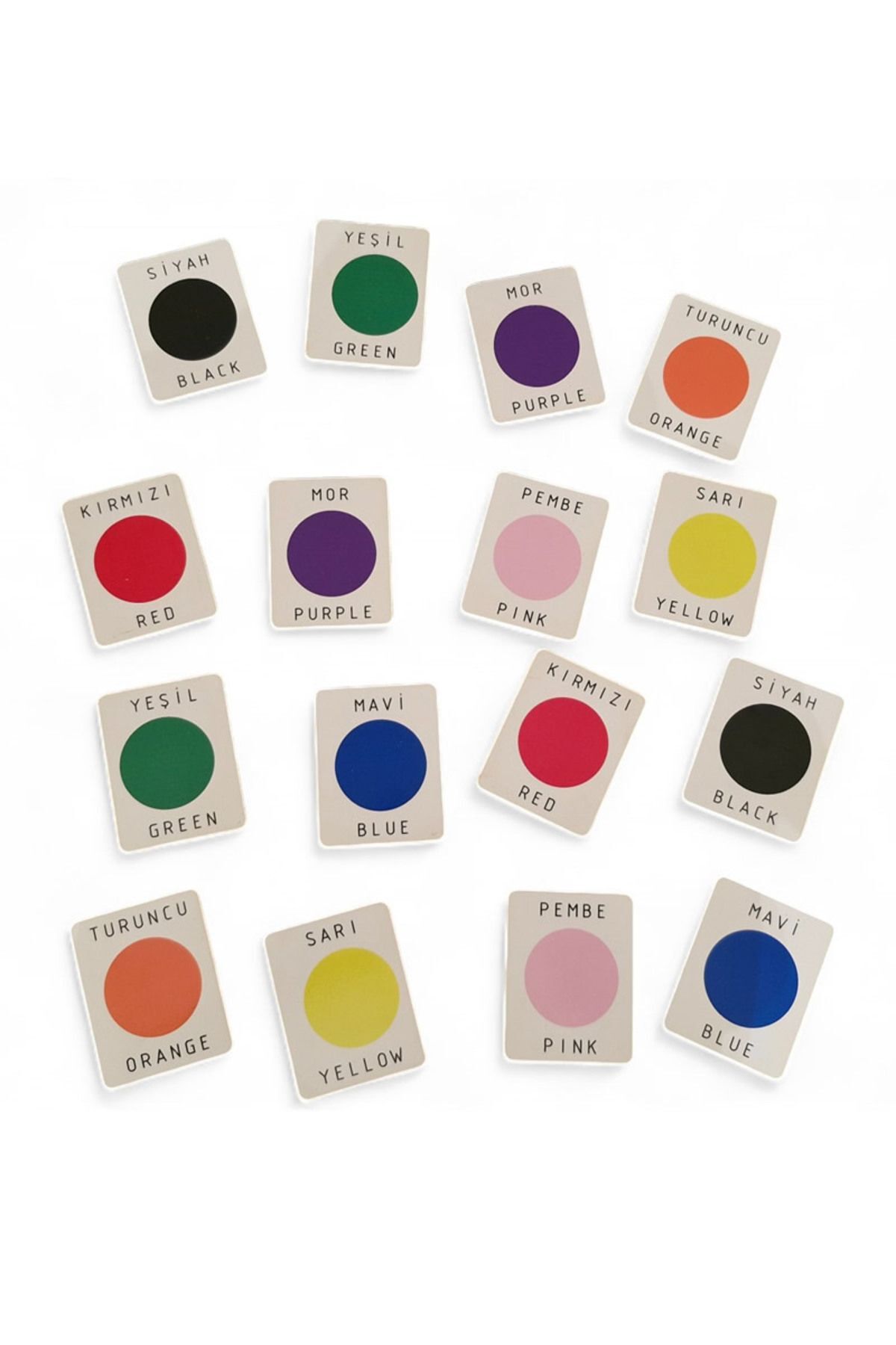 Fizello Ahşap Renkler Eğitici Ve Öğretici Eşleştirme Kartları Bebek Çocuk Oyuncak fotoğrafı 4 (önizleme)