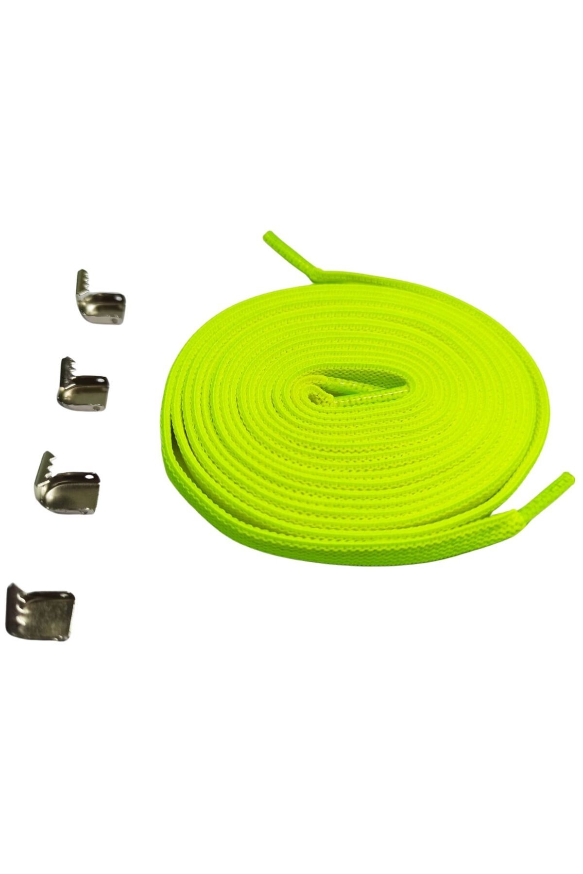 Mawrond Sıkıştırmalı Metal Klipsli ,Pratik, Elastik, Bağlanmayan, 100 cm,Ayakkabı Bağcığı, 1 Çift