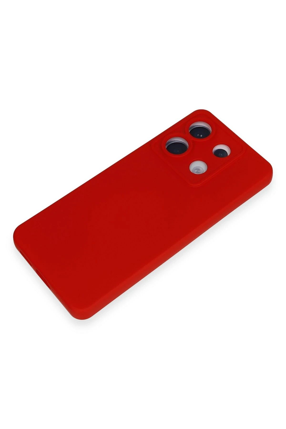 NewFace Xiaomi Redmi Note 13 Pro 5G Uyumlu  Kılıf Nano içi Kadife Silikon - Kırmızı SVLRS