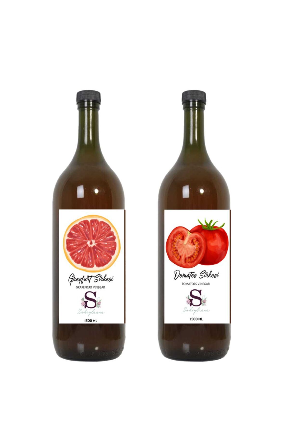 Süheylaana Doğal Greyfurt Sirkesi 1500 Ml - Doğal Domates Sirkesi 1500 Ml