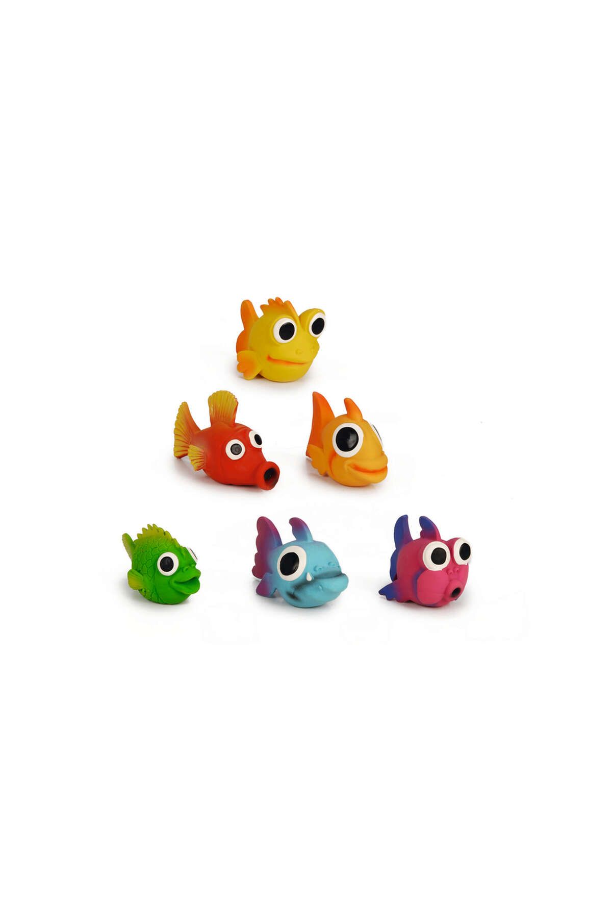 Beeztees Köpek Oyuncağı, Sesli, Balıklar, Lateks, Çeşitli Renklerde, 10,5-13,5cm GLSTD