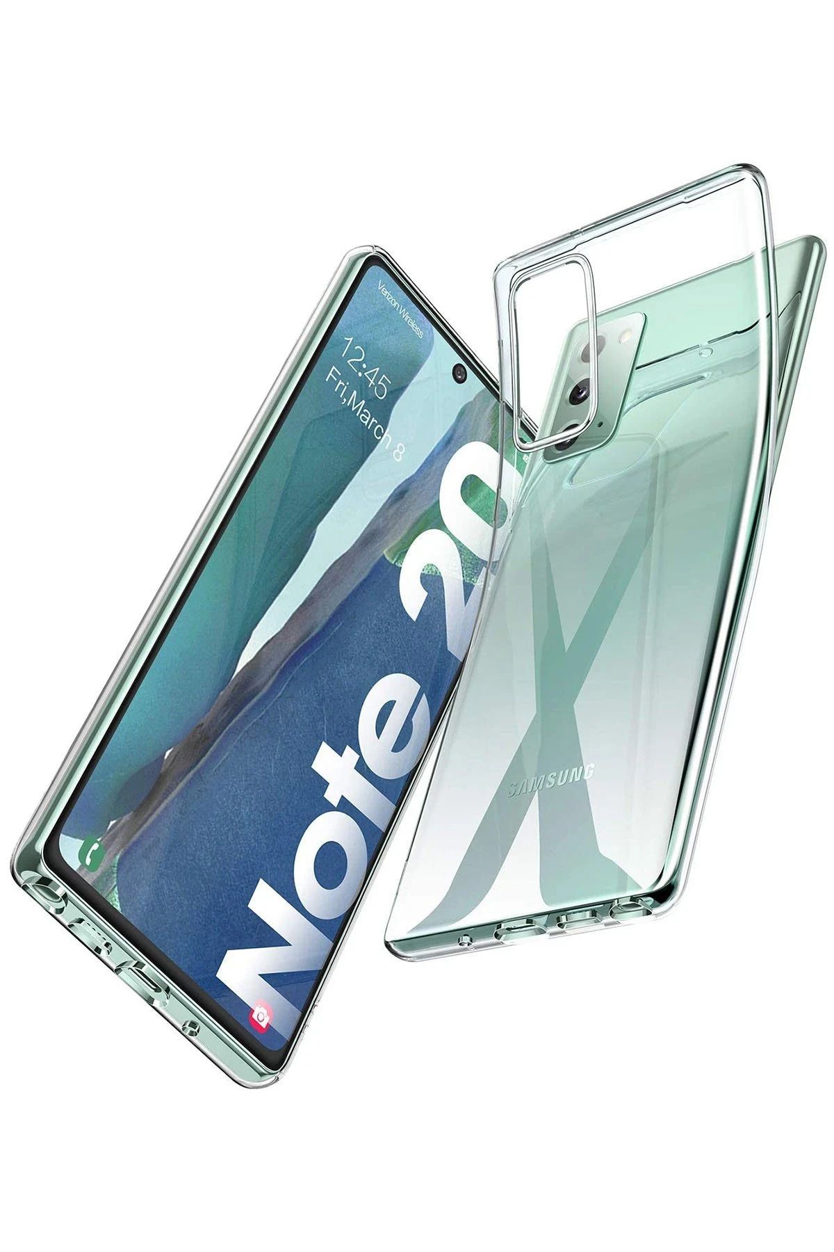 NewFace Samsung Galaxy Note 20 Kılıf Lüx Şeffaf Silikon NRMSA