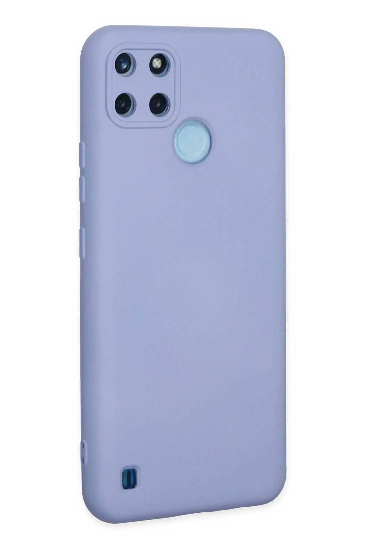NewFace Realme C25Y Kılıf Nano içi Kadife Silikon  uyumlu - Lila BSTMY