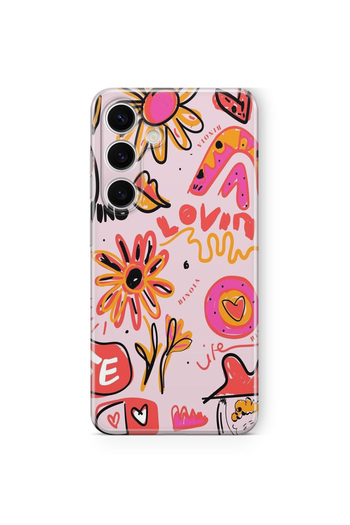 Space Star Samsung Galaxy A05s Uyumlu Preppy Aesthetic Tasarım Baskılı Şeffaf Kılıf