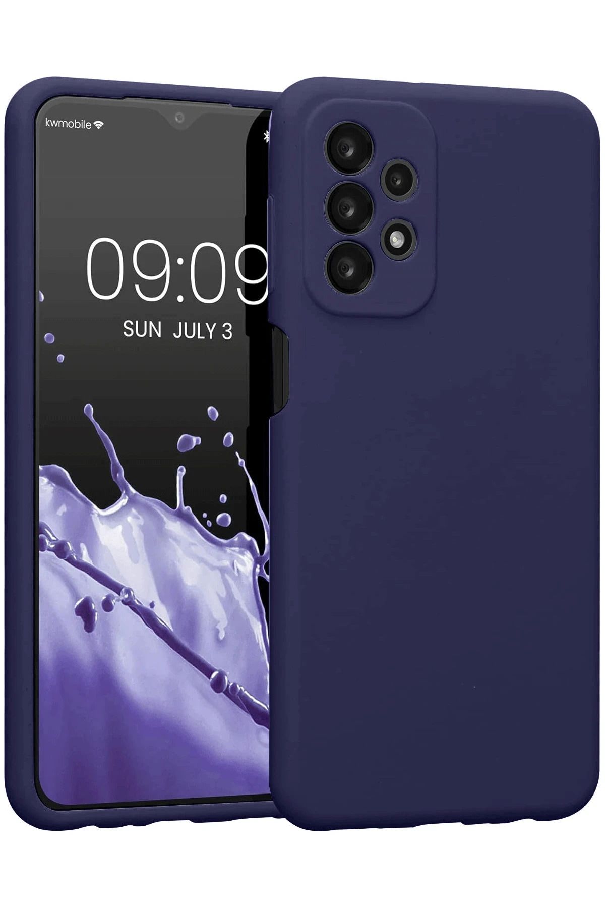 NewFace Samsung Galaxy A23 4G Kılıf First Silikon - Lacivert SVLRS