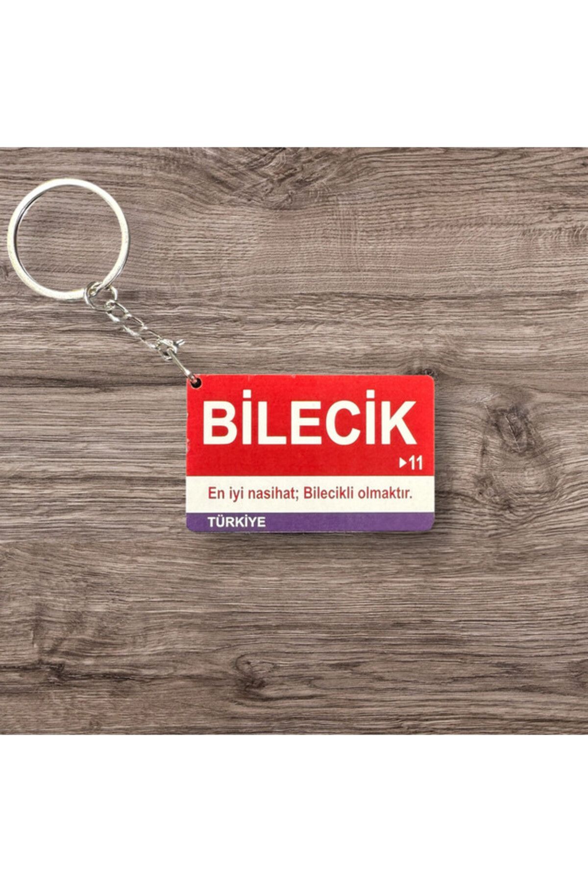 RoyalVance Bilecik Ahşap Anahtarlık – İl ve Şehir Temalı Hediyelik