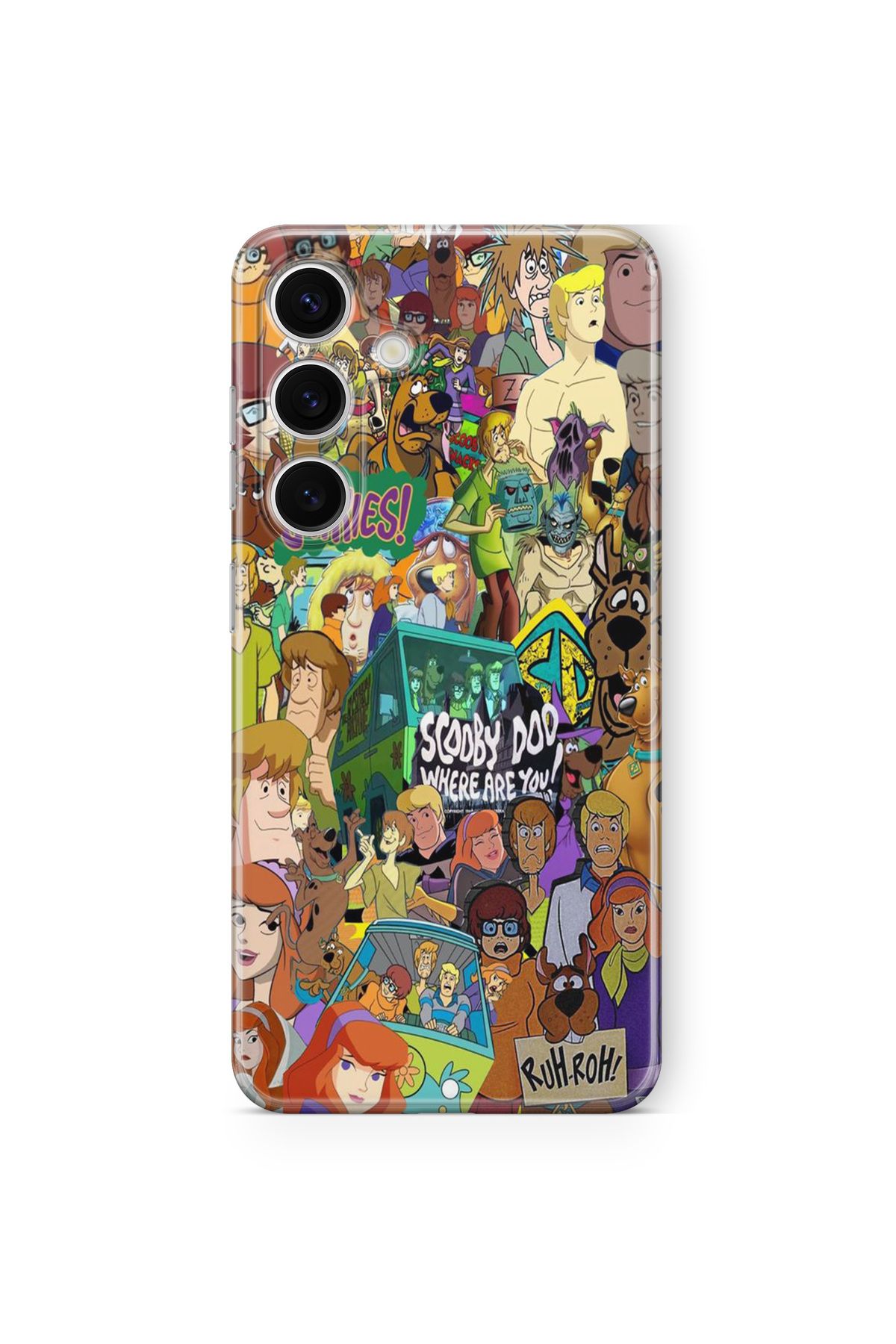 Space Star Samsung Galaxy A16 Uyumlu Scooby Doo Tasarım Baskılı Şeffaf Kılıf