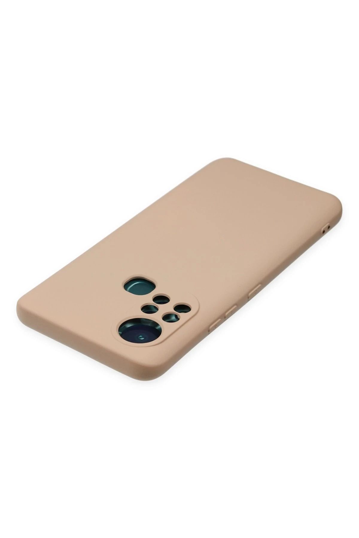 NewFace İnfinix Hot 11s Uyumlu  Kılıf Nano İçi Kadife Silikon - Pudra Glstd