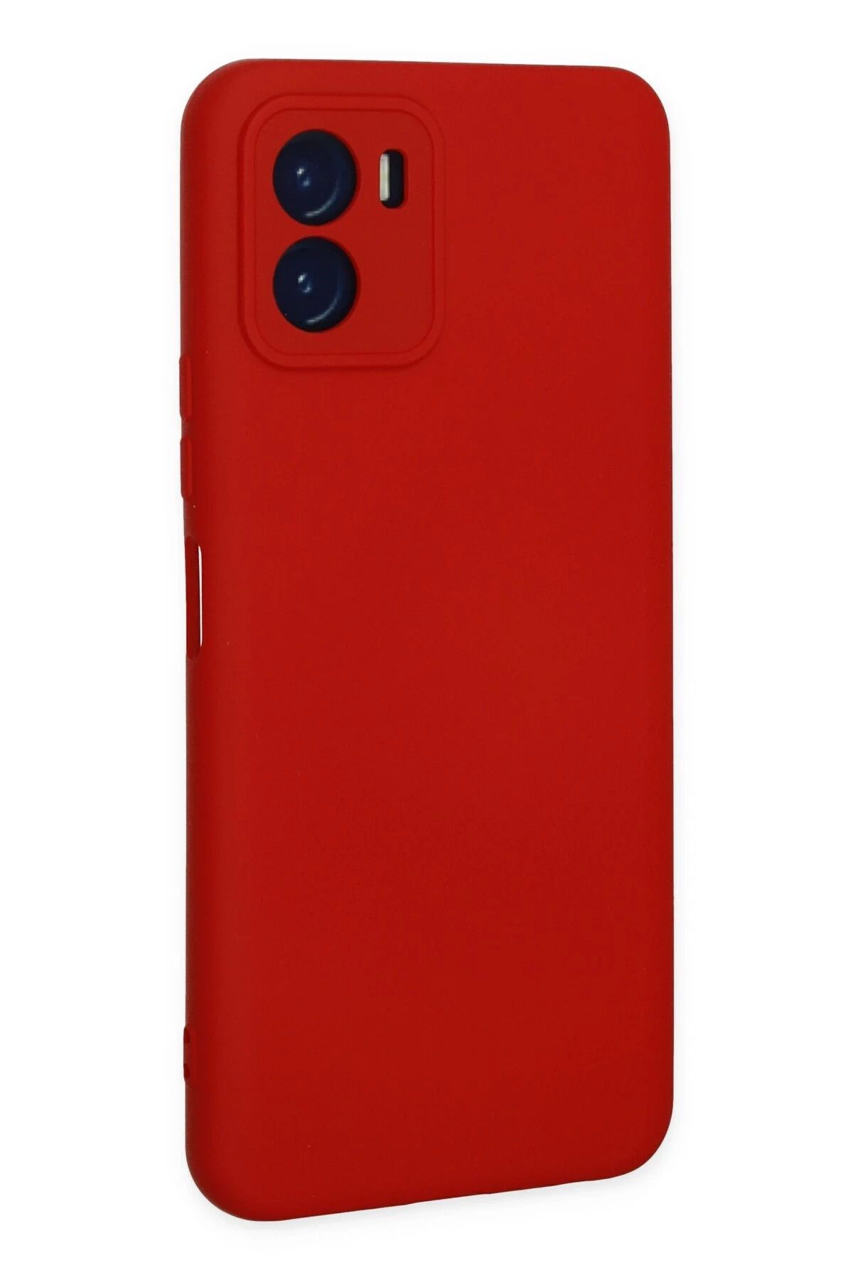 NewFace Vivo Y15S uyumlu Kılıf Nano içi Kadife Silikon - Kırmızı BSTMY