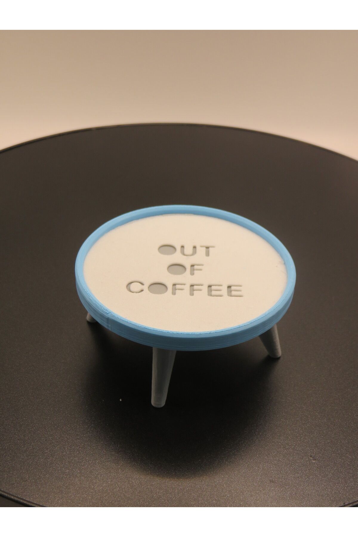 MODA Out Of Coffee Temalı Mini Sehpa Bardak Altlığı – 3D Baskı Masaüstü Aksesuar