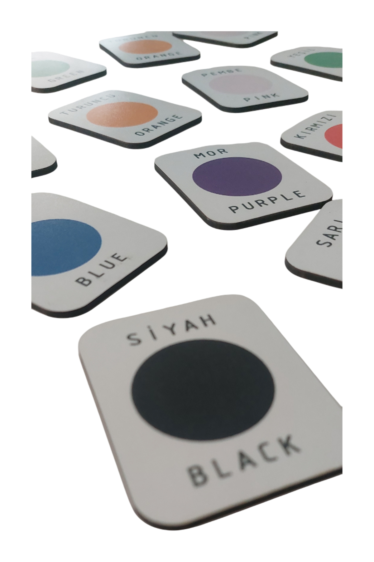 Fizello Ahşap Renkler Eğitici Ve Öğretici Eşleştirme Kartları Bebek Çocuk Oyuncak fotoğrafı 2 (önizleme)