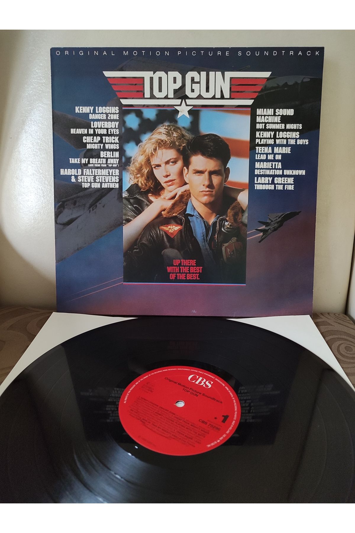 Plakperest TOP GUN - Soundtrack 1986 Hollanda Basım LP Plak 2.EL