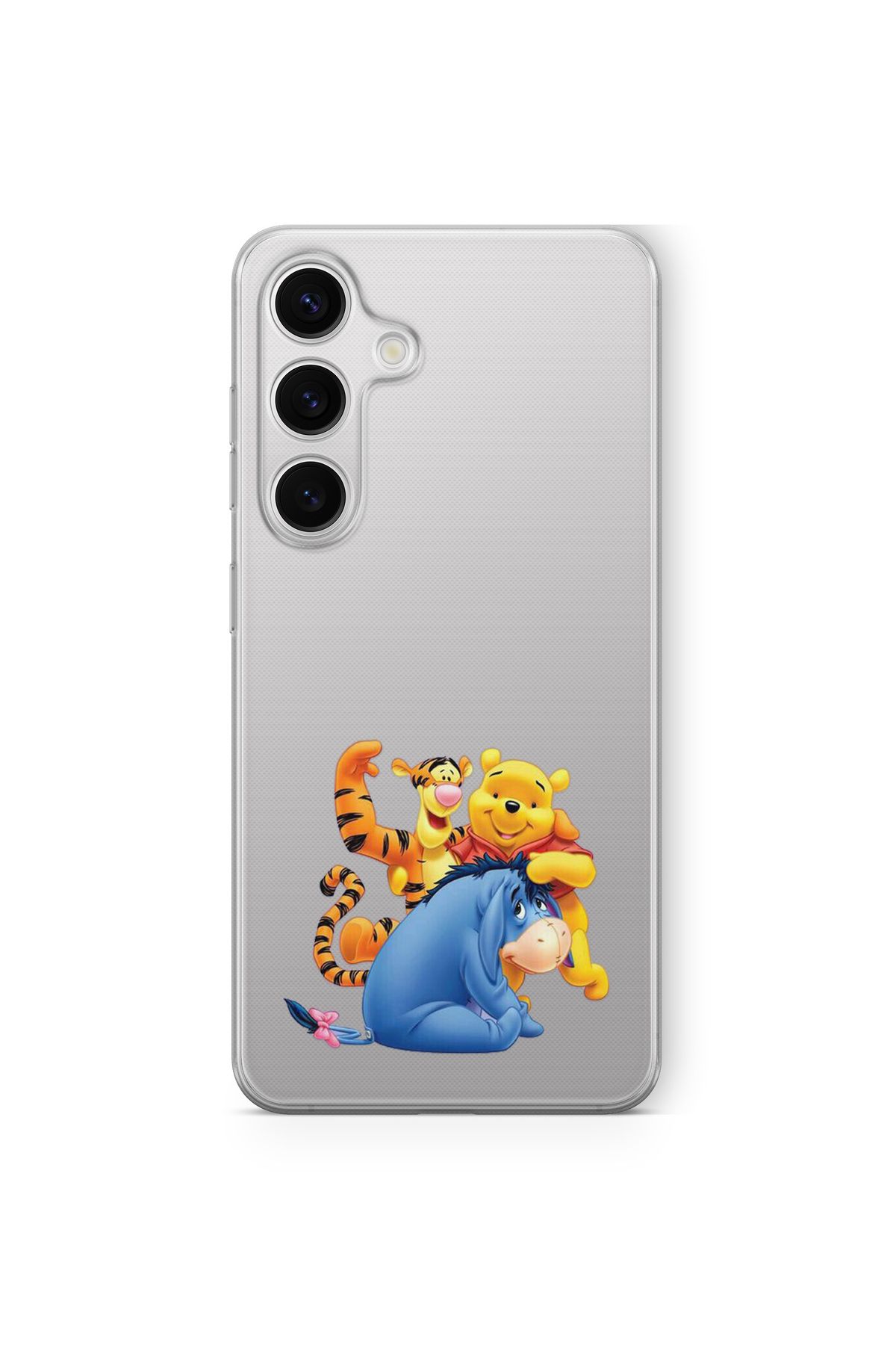 Space Star Samsung Galaxy A34 Uyumlu Winnie The Pooh 3 Tasarım Baskılı Şeffaf Kılıf