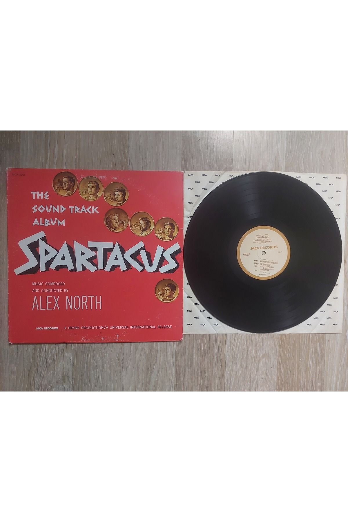 Plakperest Alex North – Spartacus (The Sound Track Album) - 1977 USA Basım LP Plak