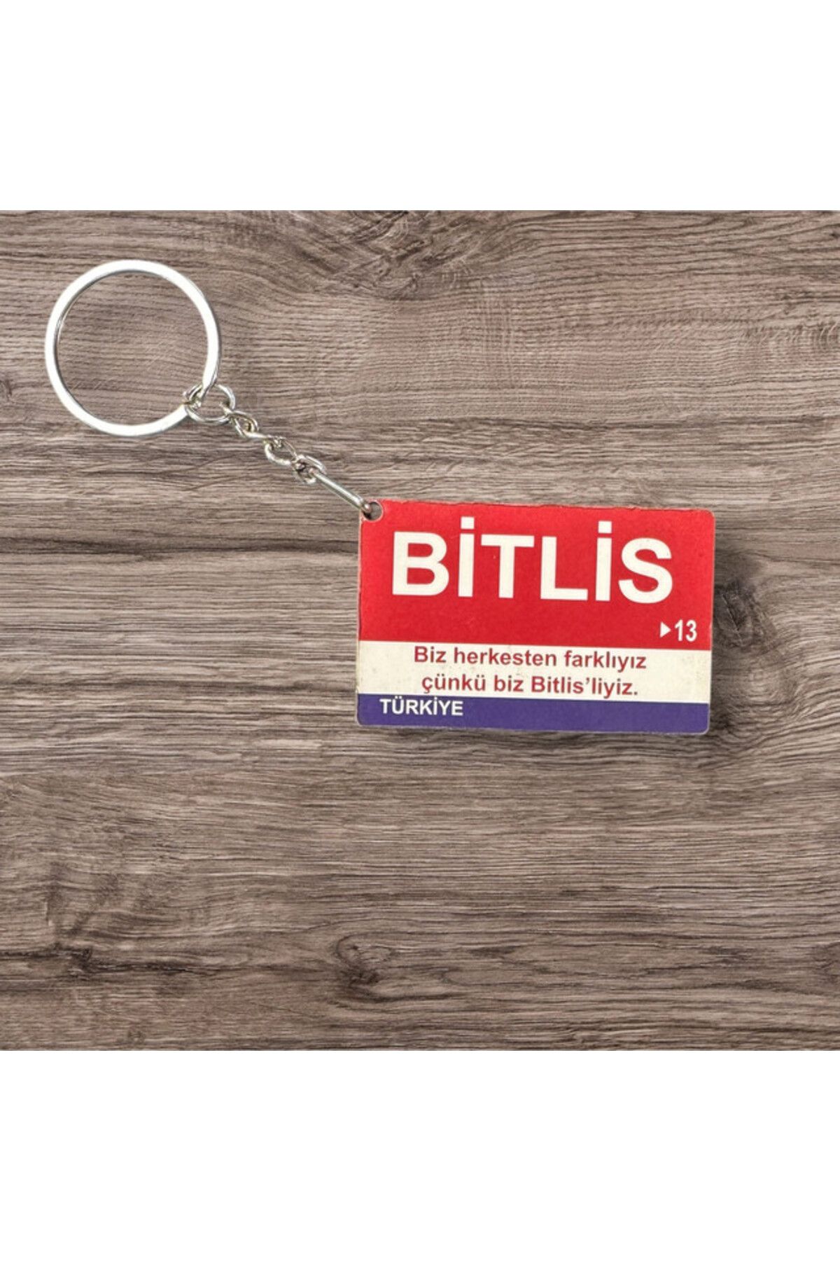 RoyalVance Bitlis Ahşap Anahtarlık – İl ve Şehir Temalı Hediyelik