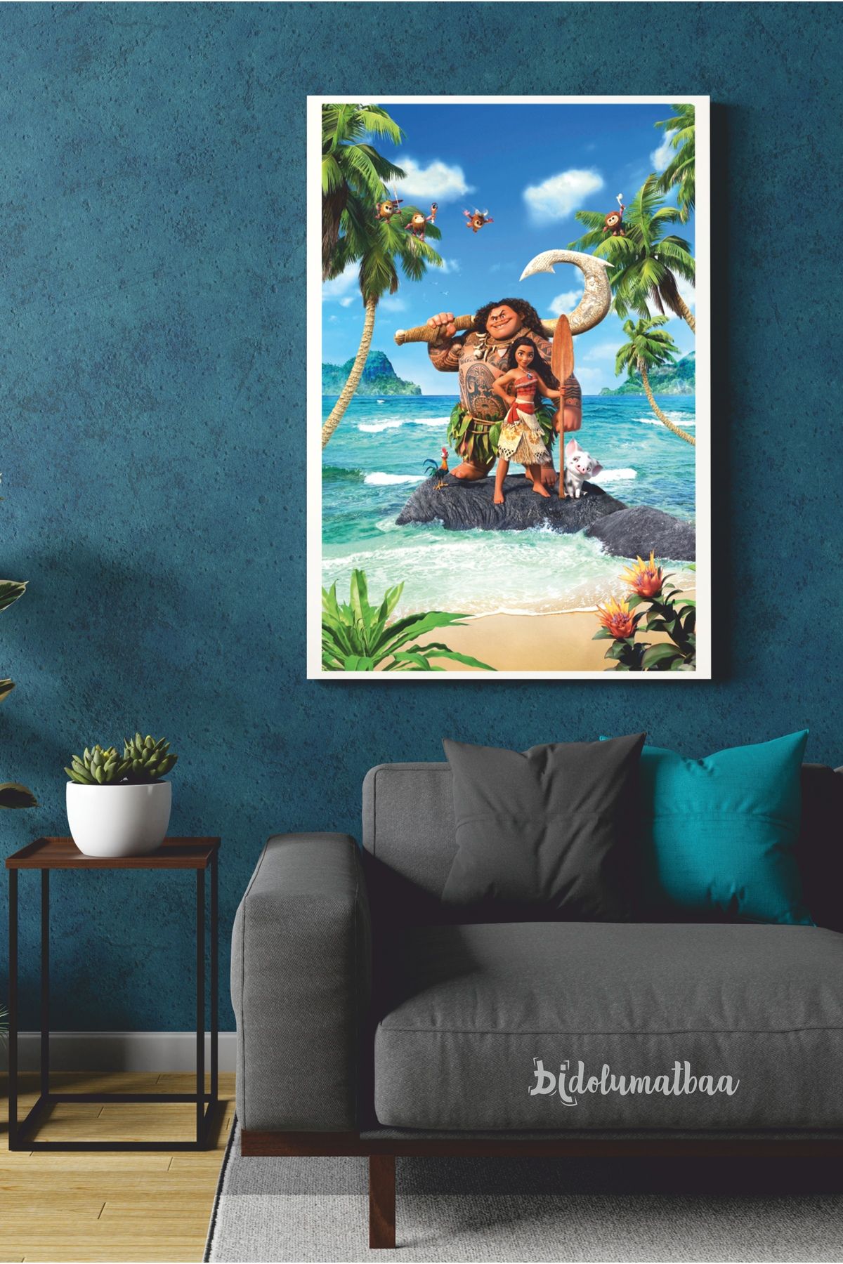 Bidolumatbaa Moana Film Duvar Poster Afiş - Folyo - Çerçevesiz