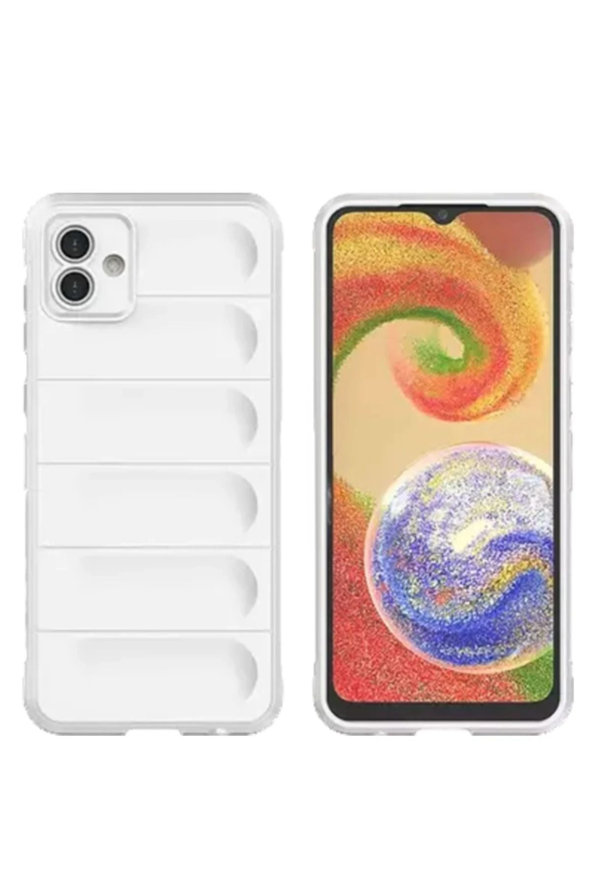 NewFace Galaxy A05 Uyumlu Kılıf Optimum Silikon - Krem BSTMY