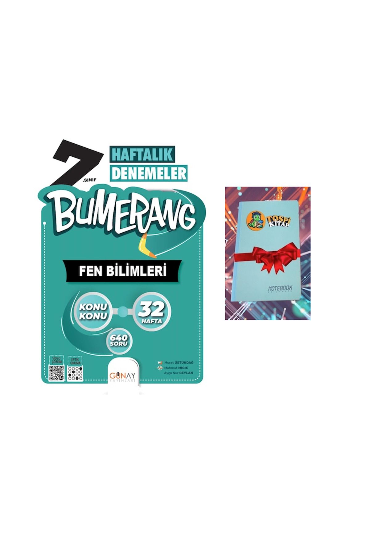 Günay Yayınları Bumerang 32 Haftalık FEN BİLİMLERİ Denemeleri (NOT DEFTERİ HEDİYE)