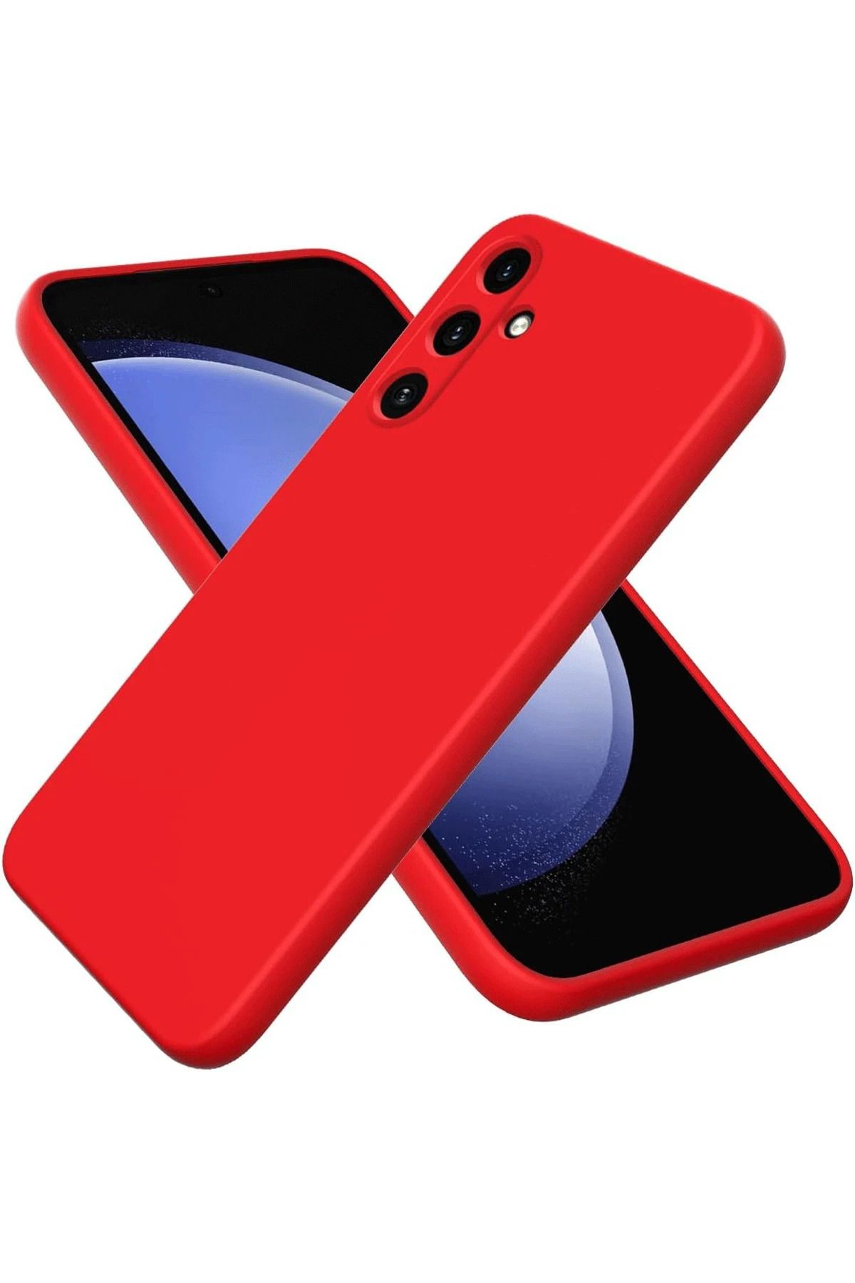 NewFace Samsung Galaxy A24 4G Kılıf First Silikon - Kırmızı DPMAH