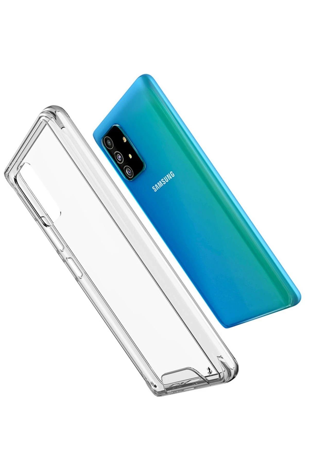 NewFace Samsung Galaxy A91 / S10 Lite Kılıf Lüx Şeffaf Silikon WLZOR