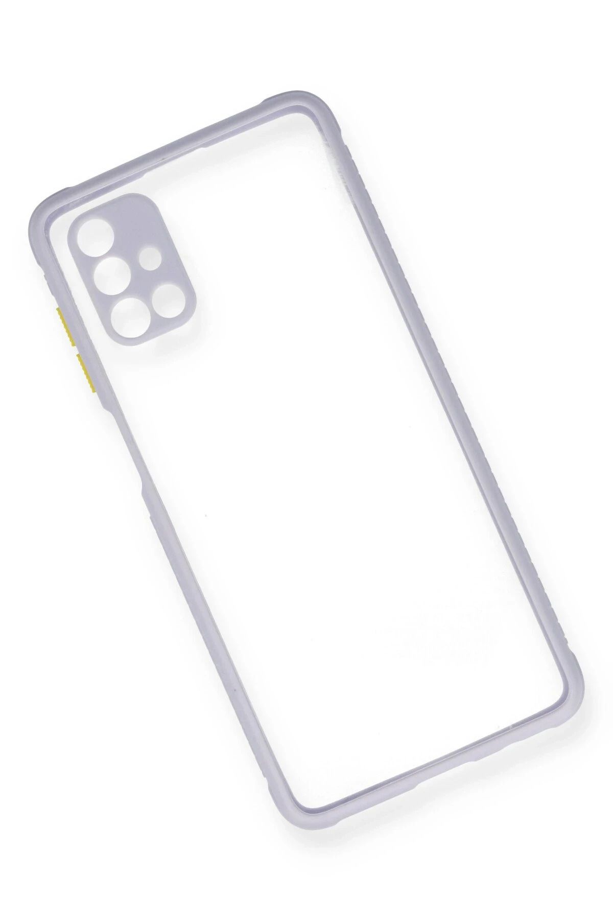 NewFace Samsung Galaxy M51 Kılıf Miami Şeffaf Silikon - Lila BSTMY