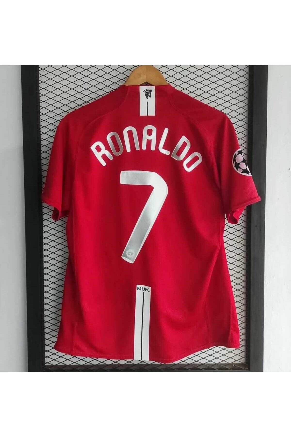 Ronson Manchester/United 2008 Moskova Şampiyonlar ligi finali Cristiano Ronaldo Kısa Kol Forması
