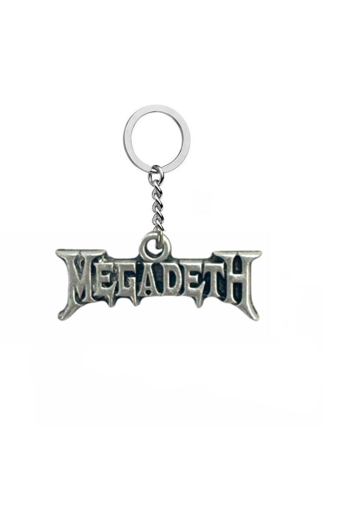 Herşey Nota Megadeth Anahtarlık – Metal Rock Müzik Grubu Logolu Unisex Aksesuar