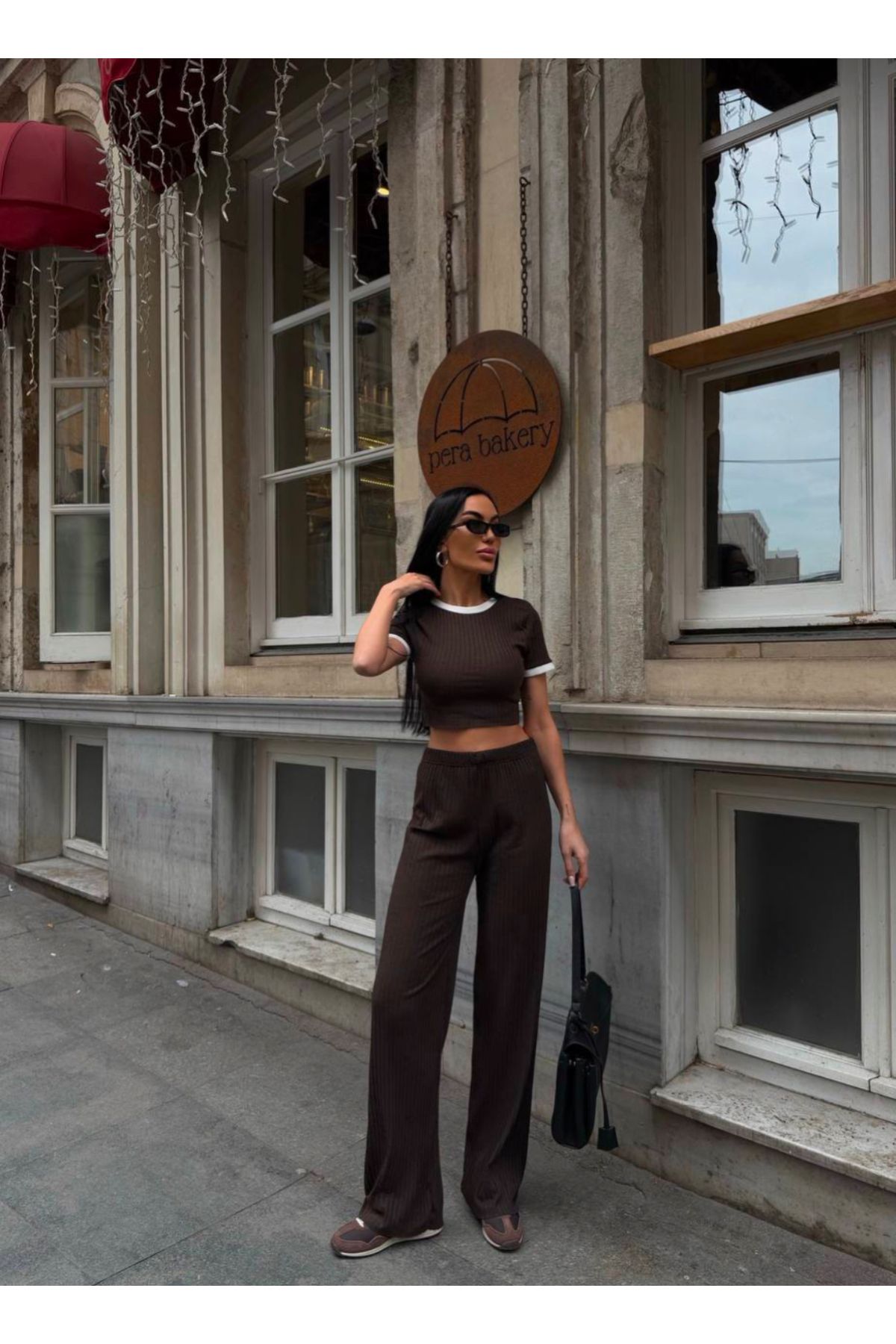 novalook Yaka Kol Garnili Salaş Takım