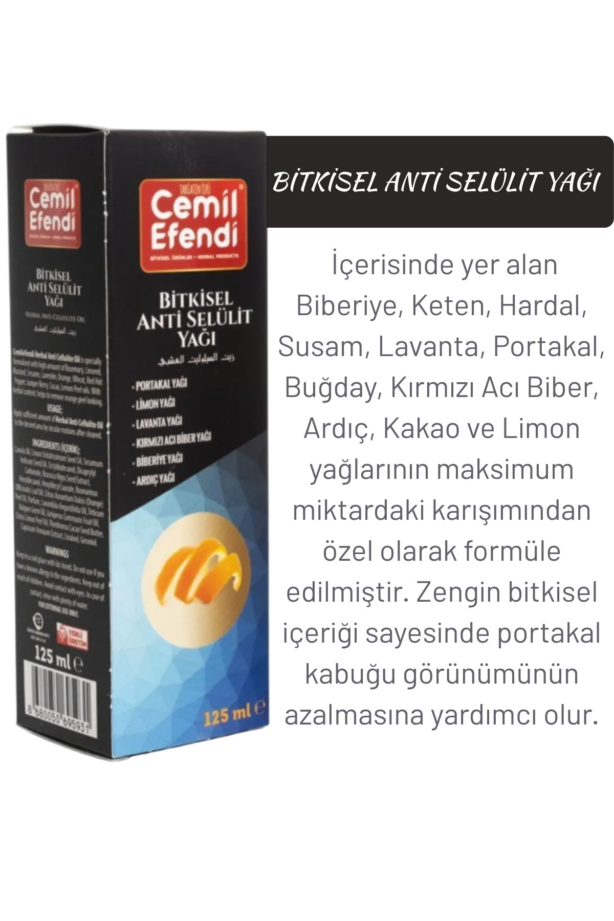 Bitkisel Anti Selülit Yağı 250 ml 2x125 ml — CML038 — تصویر 3 از 5