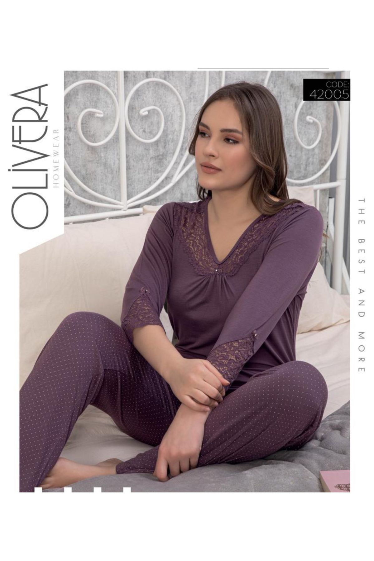 Olivera DÖKÜMLÜ PİJAMA TAKIMI