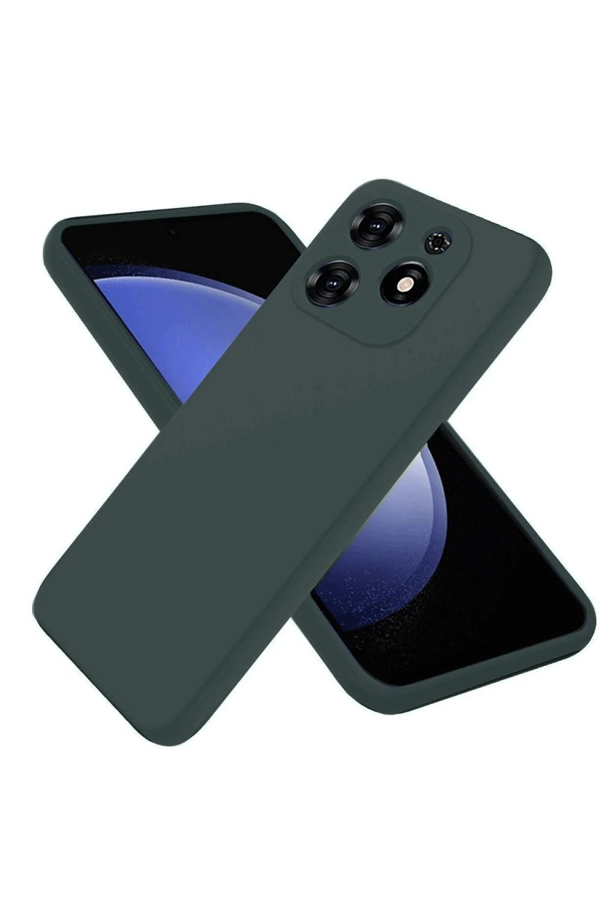 NewFace Tecno Spark Go 2024 Kılıf First Silikon - Koyu Yeşil SVLRS