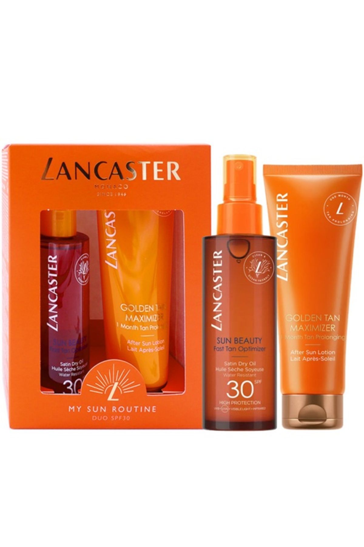 Lancaster GÜNEŞ SONRASI SÜT SETI 125ML + İPEKSI YAĞ SPF30 150ML
